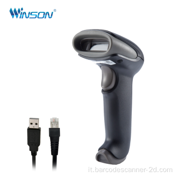 Scanner 1D a barre cablato portatile USB/RS232